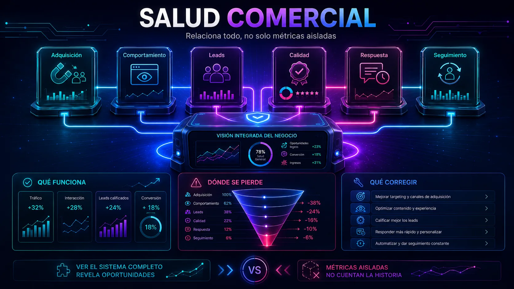 ¿Qué indicadores debería revisar una PyME para entender su salud comercial?